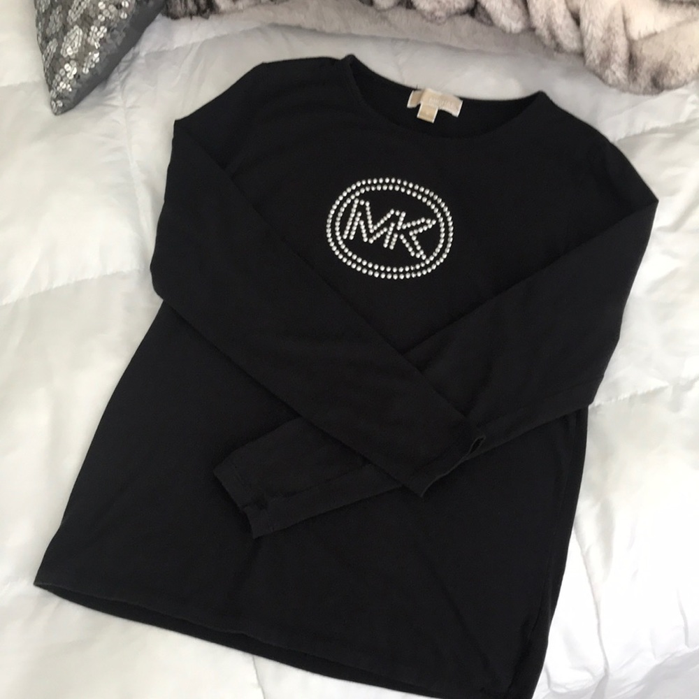 Michael Kors Long Sleeve Black T-shirt